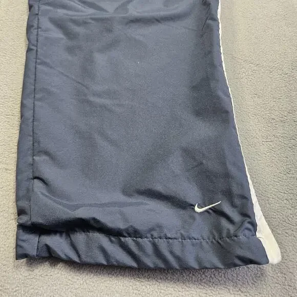 Vintage Nike Track Pants Womens Medium Blue Warm Up Lined Swoosh Sportswear Y2K - Picture 3 of 15